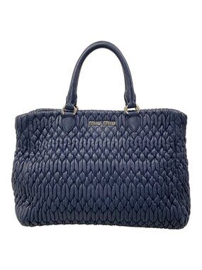 Miu Miu Handbag Blue Leather